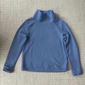 Dudley Stephens fleece top in periwinkle, size M.